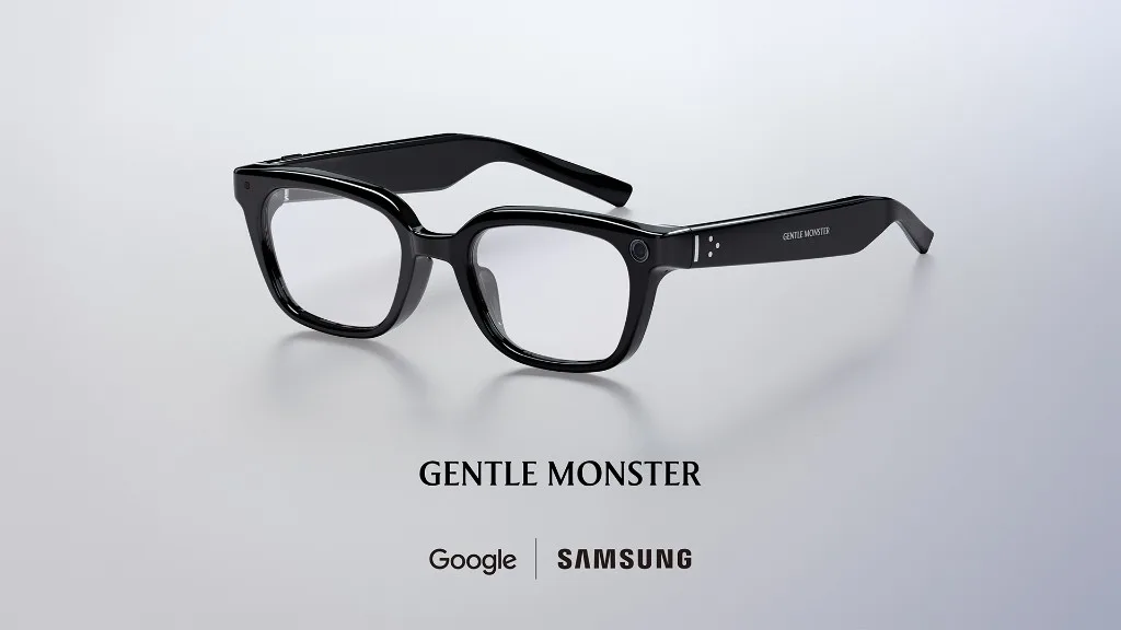 Samsung Intelligent Eyewear — Gentle-Monster-Edition in Schwarz (Pressebild)