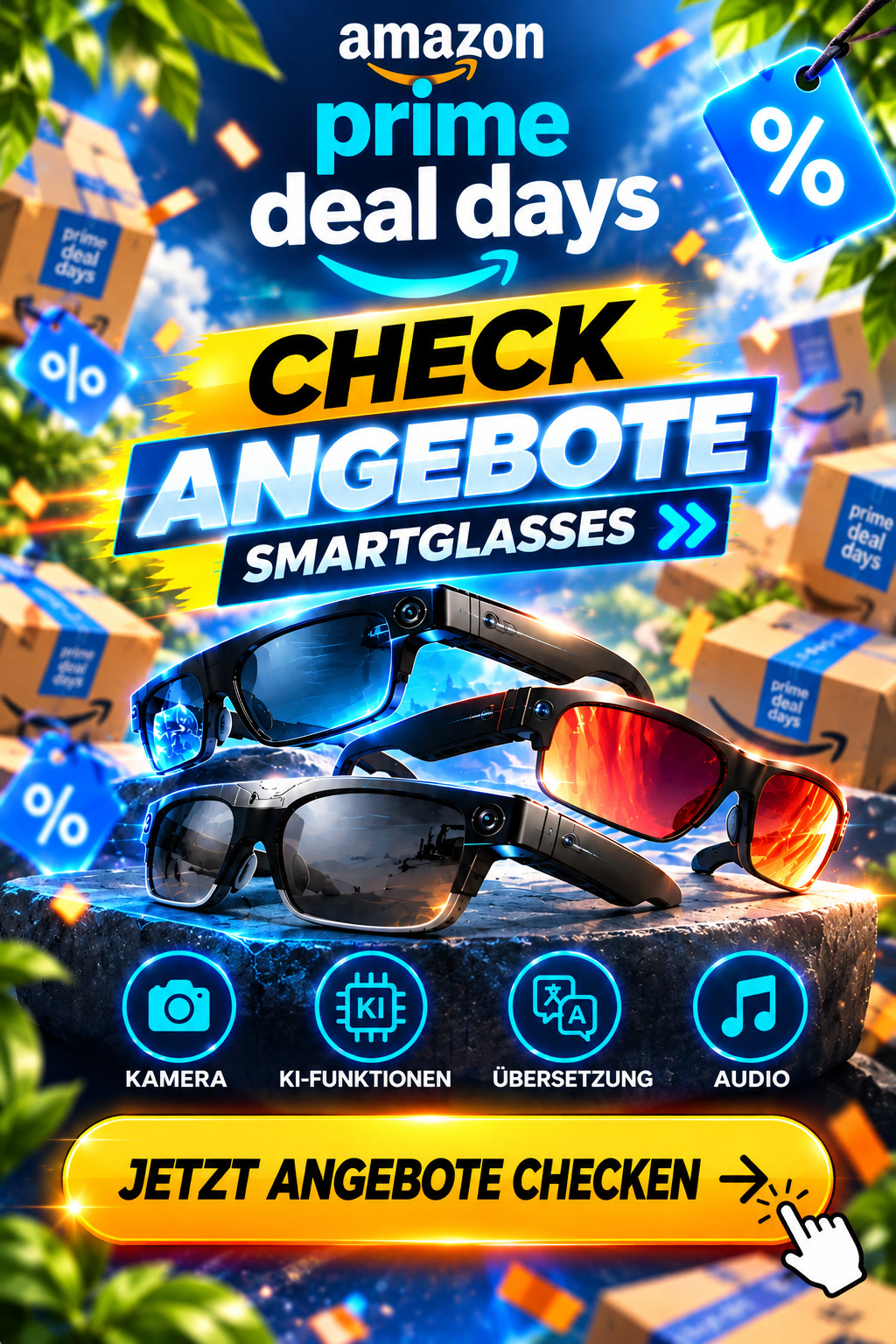Amazon Prime Deal Days: Angebote für Smart Glasses und KI-Brillen prüfen