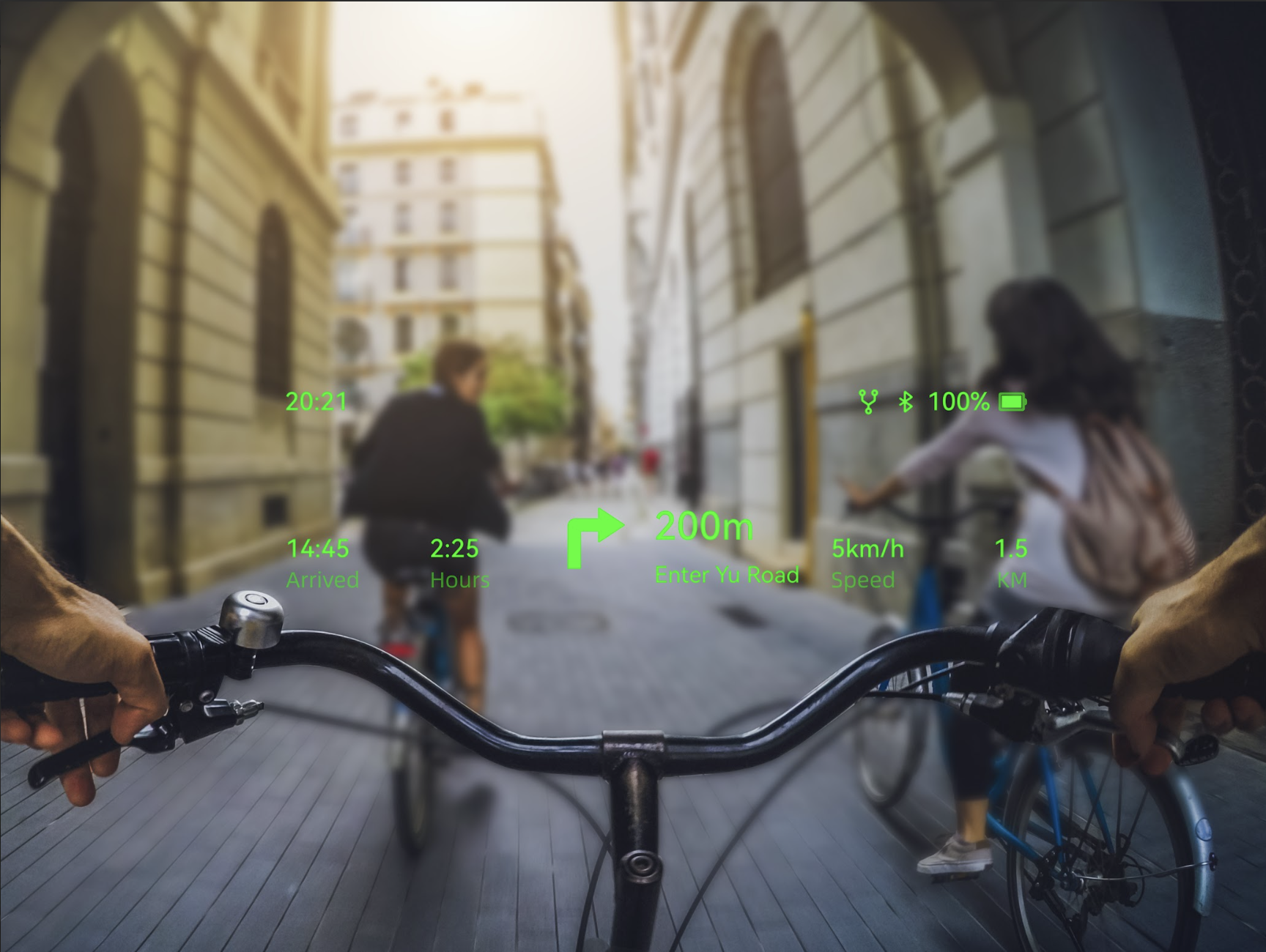 Rokid Glasses — Navigation im AR-Display beim Radfahren