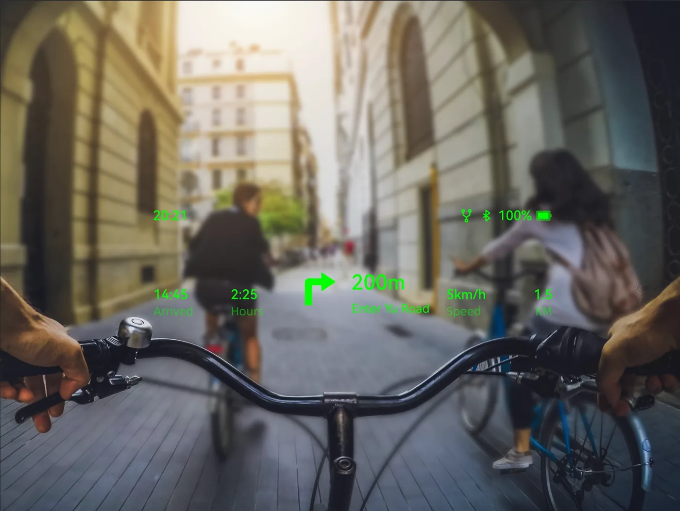 Rokid Glasses — Navigation im AR-Display beim Radfahren