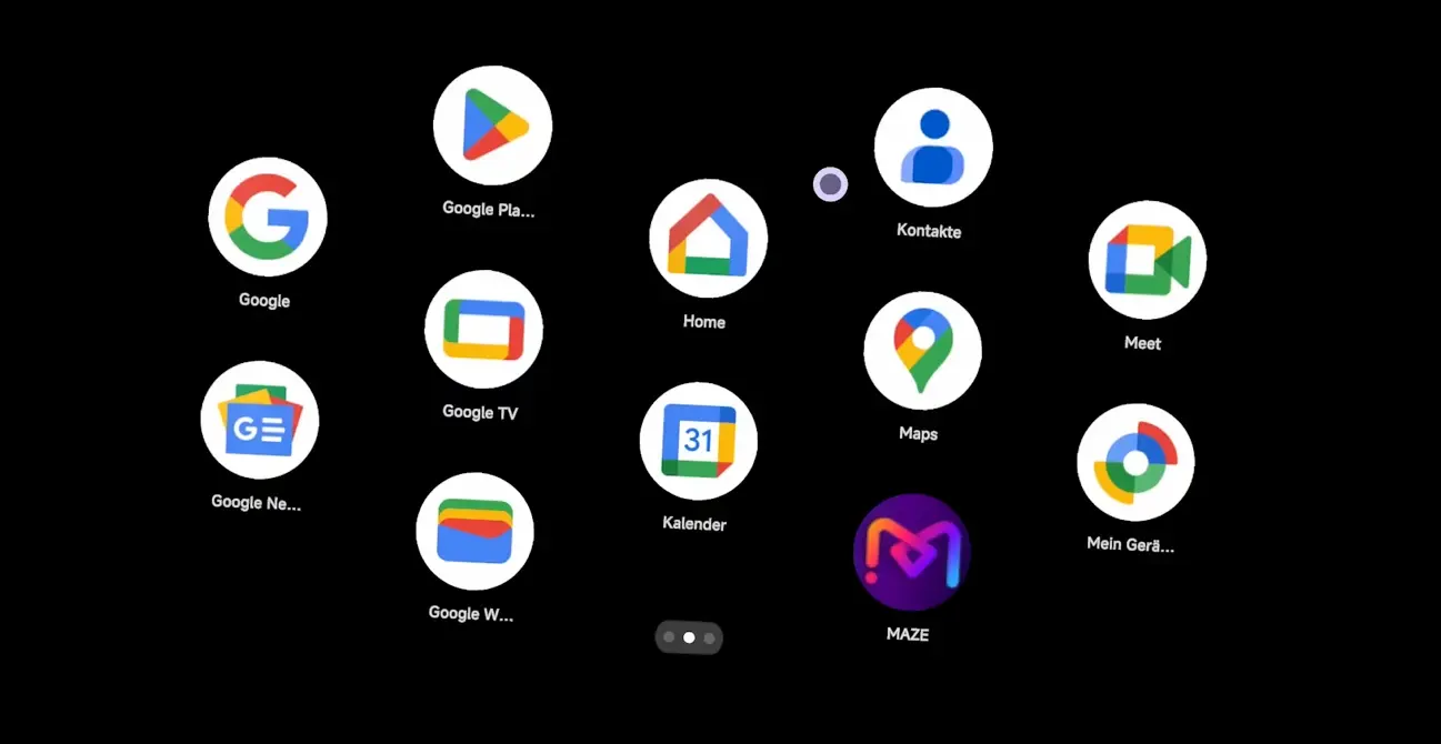 XREAL Beam Pro Homescreen — Android Apps auf der AR-Brille